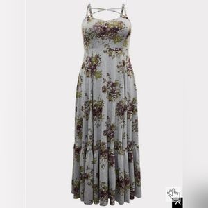 Torrid Floral Maxi dress 3 NWT